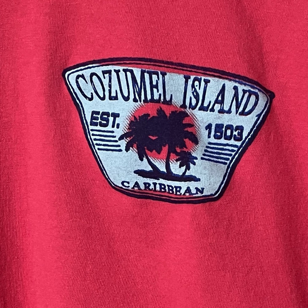 Cozumel Mexico Palm Trees Pink Short Sleeve T-Shirt Adult Size XL‎ - NWOT - Picture 2 of 5